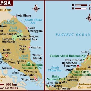 Mapa Malajsie