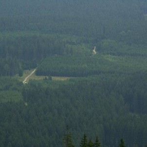 Boubínská rozhledna - výhled, Boubínská rozhledna - výhled