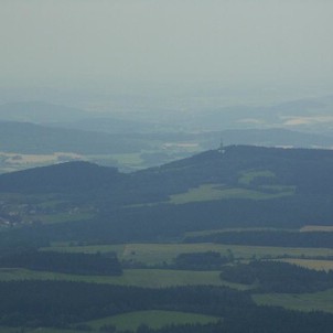 Boubínská rozhledna - výhled, Boubínská rozhledna - výhled