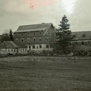 Nová Huť v Kůsově kolem roku 1958 - v přestavbě