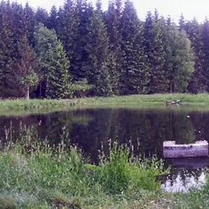 menší rybník, kousek od začátku prohlídkové trasy