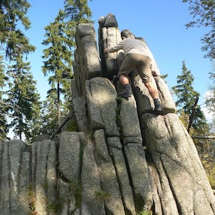 Tisovsky v. vor dem Aussichtsturm