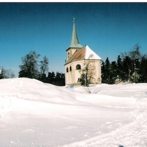 Zvičina - kostel, zima 2006