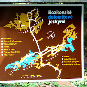 mapa jeskyní