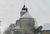 Pohled na kostel v zimě 5.2.2006