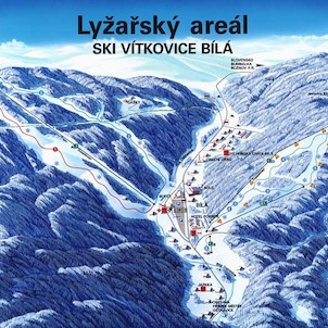 Mapa Ski areálu Bílá