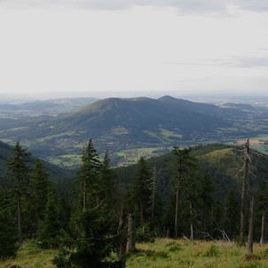 pohled na Ondřejník z Kněhyně