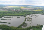 Letecký pohled na rybník Kotvice