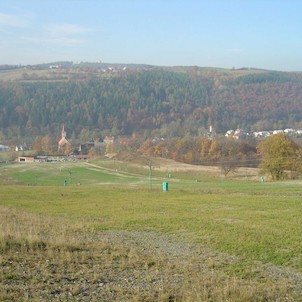 Panorama Hluboček a okolí