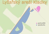 mapa lyžařského areálu