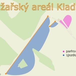 mapa lyžařského areálu
