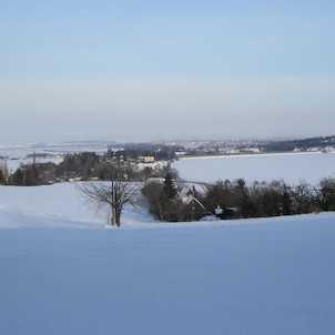 Plumlovská přehrada v zimě