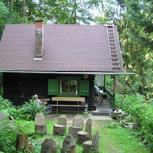 Lišárna, Jedna z původních chat v údolí Krkanka.