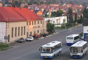 Záběr na centrum Miřetic - foceno ze střechy