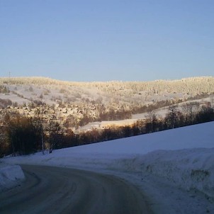 Obec Čenkovice  - zima -Ski areál Buková hora.