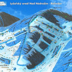 Plán areálu Nad nádražím - Belveder