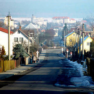 pohled na obec Žihle ze silnice Žihle - Rabštejn nad Střelou