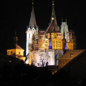 Bartoloměj od východu, pohled z východní strany od Komenského parku