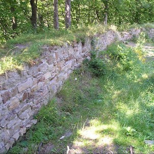 Pozůstatky hradních zdí
