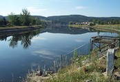 vltava za kamýkem, partie řeky u Kamýka, červenec 03