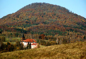 Kostel sv Václava a Růžovský vrch