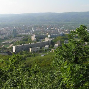 výhled z Doubravky, výhled na sídliště Šanov