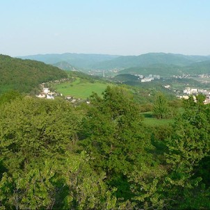 Pohled z rozhledny na Ústí nad Labem