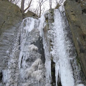 zmrzlý vodopád, Vaňovský vodopád
