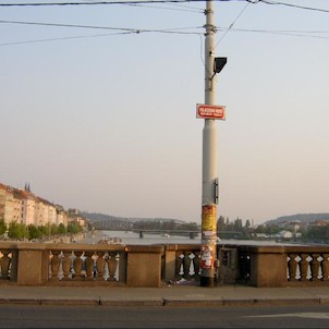 Pohled z Palackého mostu k jihu