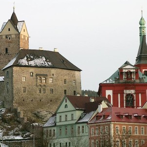 Hrad Loket a kostel sv.Václava