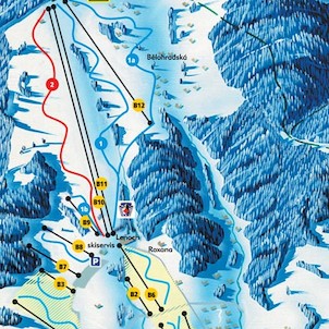 Plán Ski areálu Studenov