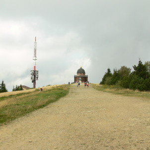 Výhled na vrchol Radhošť