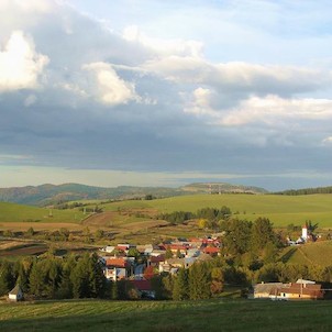 Celkový pohľad na obec od juhozápadu