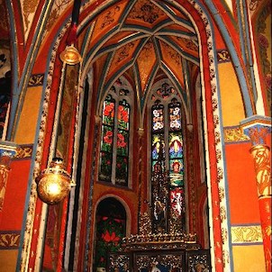Interiér kaple ve Vlašském dvoře