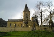 Kostel ve vesničce Karlík