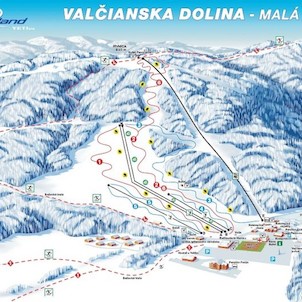 Mapa - Valčianska dolina