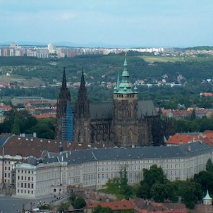 Pražský hrad z Petřína