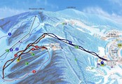 Mapa Ski areálu Lipno-Kramolín