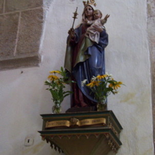 Nanebevzetí Panny Marie, gotická soška