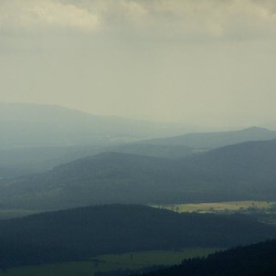 Boubínská rozhledna - výhled, Boubínská rozhledna - výhled