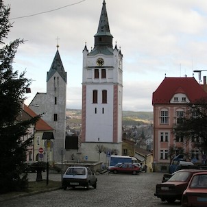 Zvonice a Kostel ve Vimperku