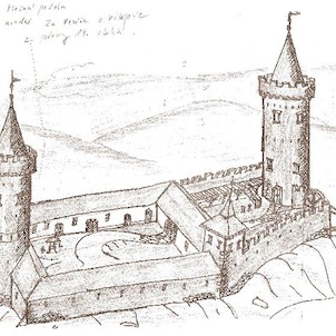 Osule, Možná podoba hradu Osule z poloviny 14.století za Vernéře z Vitějovic