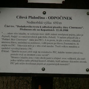 Naučná stezka Járy Cimrmana - cílová plahočina, Plahočina nazvaná Odpočinek.
