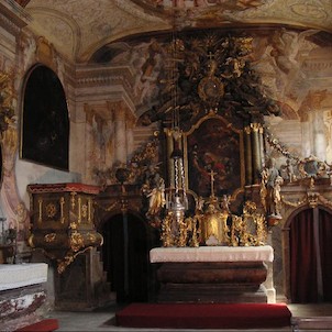 Vnitřní část kaple