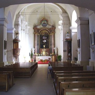 Kostel sv.Václava - interiér