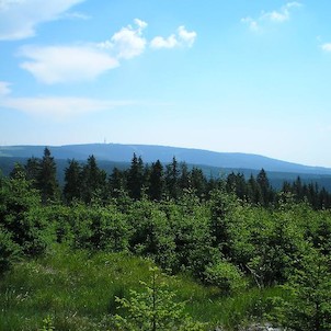 Klínovec, při pohledu z Barbory