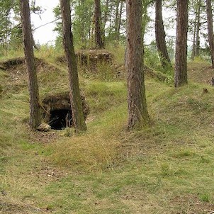 Štědrý hrádek, vstup do sklepa