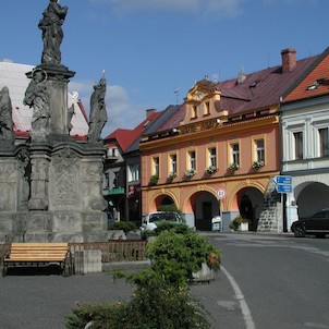 Sobotecké náměstí s hotelem Na Poště