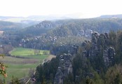 pohled na skály z hradu Adršpach