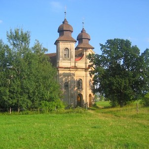 Šonov -barokní kostel od Dientzenhofera